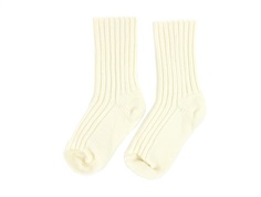 Joha off-white socks melange wool